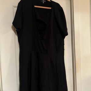 Elegant Black Midi Dress